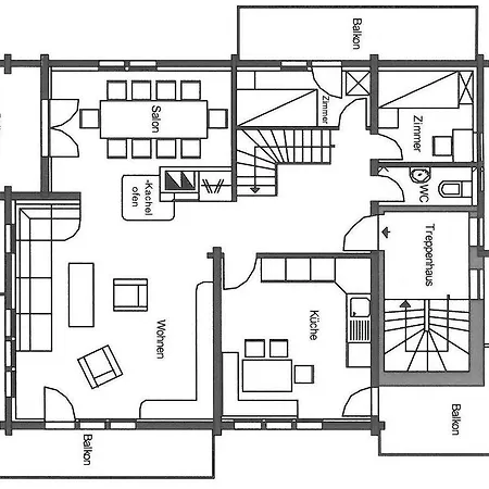샬레 Alpenroesli 사스-알마겔